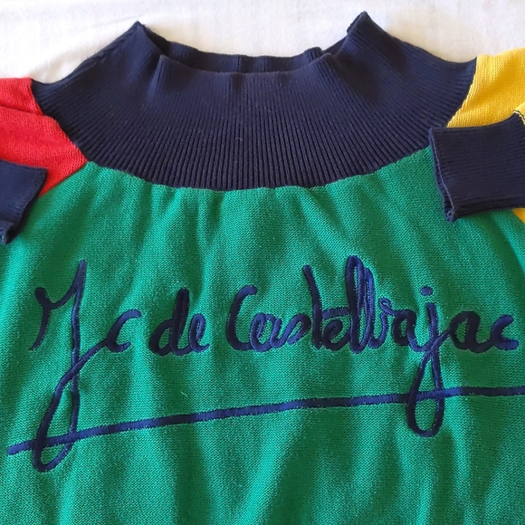 JC De Castelbajac Woman's colorful 100% cotton sweater with embroidery. - Picture 3 of 4